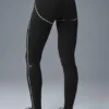 High-Waist Airbrush Heart Throb Legging - Noir/Blanc