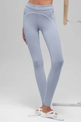 High-Waist Airbrush Heart Throb Legging - Winter Frost/Blanc