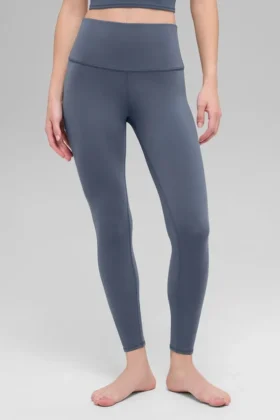 High-Waist Airbrush Legging 7/8 - Bluestone