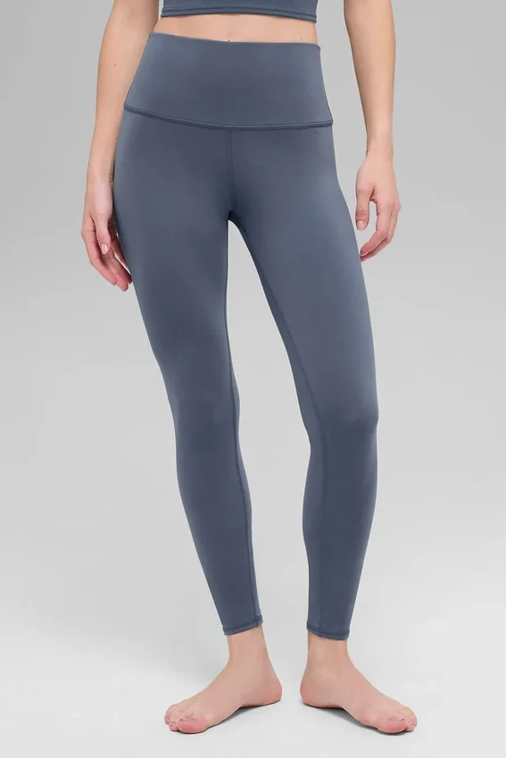 High-Waist Airbrush Legging 7/8 - Bluestone