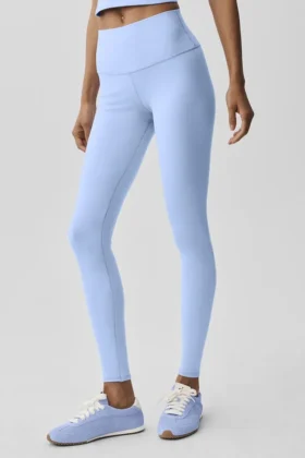 High-Waist Airbrush Legging – Bleu Provence clair