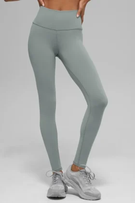 High-Waist Airbrush Legging - Gris lunaire