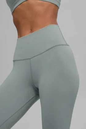 High-Waist Airbrush Legging – Gris lunaire