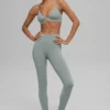 High-Waist Airbrush Legging - Gris lunaire