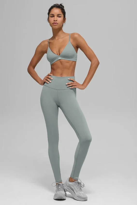 High-Waist Airbrush Legging - Gris lunaire
