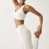 High-Waist Airbrush Legging - Ivoire