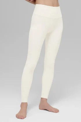 High-Waist Airbrush Legging – Ivoire