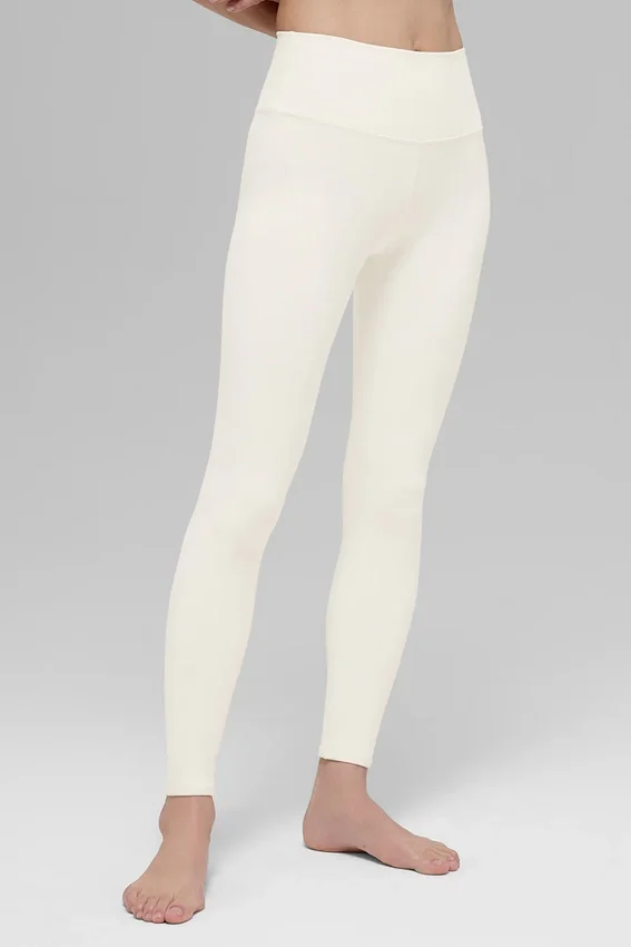 High-Waist Airbrush Legging - Ivoire