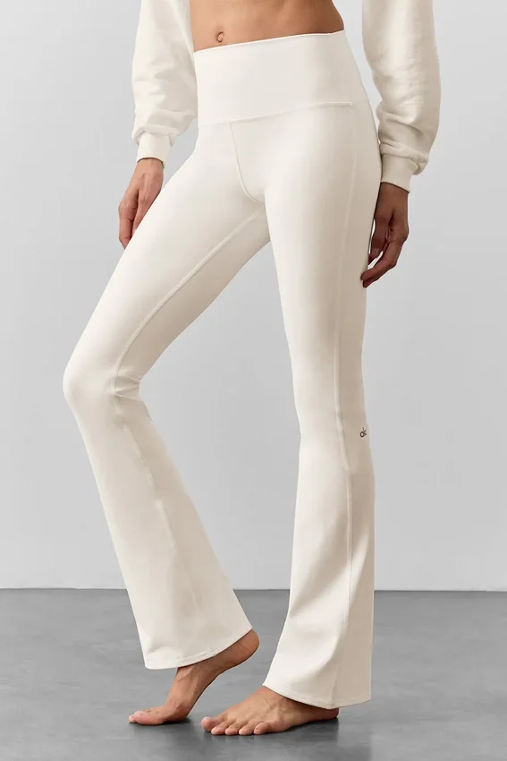 High-Waist Airbrush Legging - Ivoire