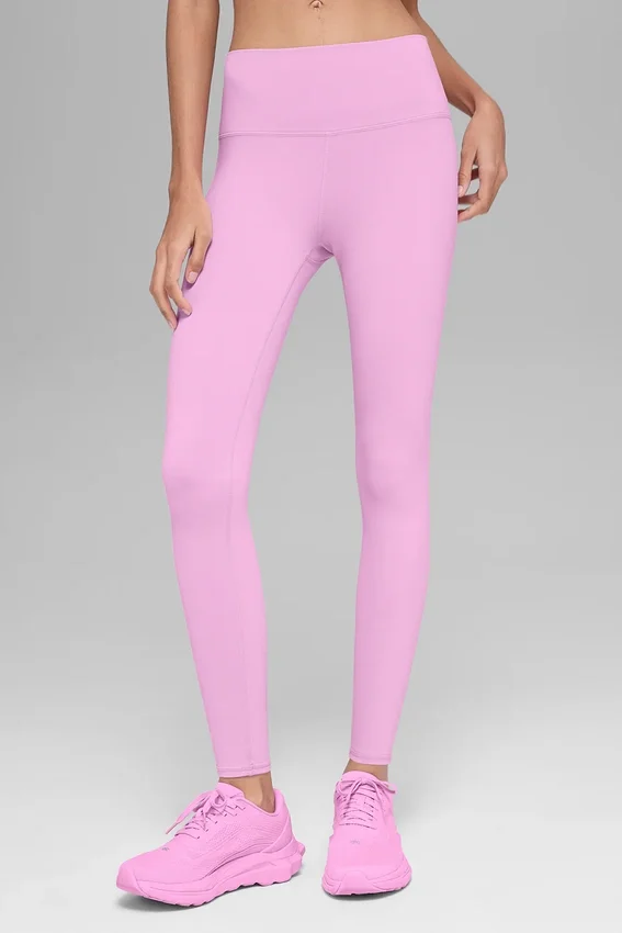 High-Waist Airbrush Legging - Rose bonbon
