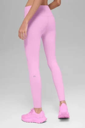 High-Waist Airbrush Legging – Rose bonbon
