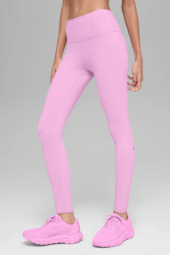 High-Waist Airbrush Legging - Rose bonbon