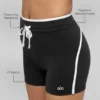 High-Waist Airbrush Race Pace 4" - Noir/Blanc