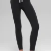 High-Waist Airbrush Race Pace 7/8 Legging - Noir/Blanc