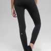 High-Waist Airbrush Race Pace 7/8 Legging - Noir/Blanc