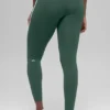 High-Waist Airbrush Race Pace 7/8 Legging – Vert trèfle/Blanc