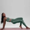 High-Waist Airbrush Race Pace 7/8 Legging – Vert trèfle/Blanc