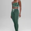 High-Waist Airbrush Race Pace 7/8 Legging – Vert trèfle/Blanc