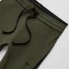 High-Waist Airbrush Race Pace Capri - Vert olive/Noir