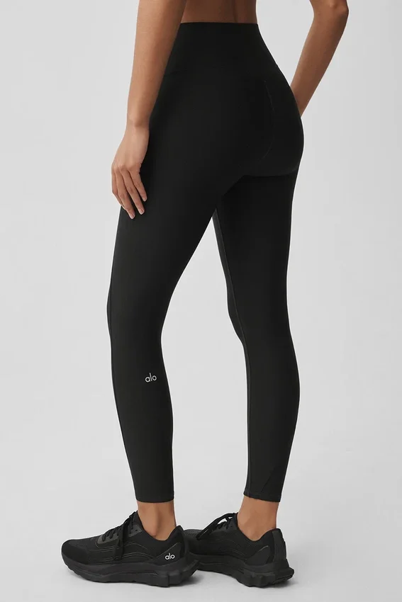 High-Waist Airlift 7/8 Fine Line Legging - Noir