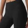 High-Waist Airlift 7/8 Fine Line Legging - Noir