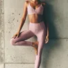 High-Waist Airlift 7/8 Fine Line Legging – Rose vintage