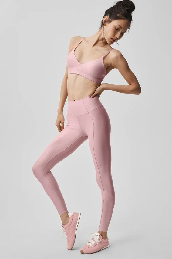High-Waist Airlift 7/8 Fine Line Legging – Rose vintage