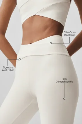 High-Waist Airlift 7/8 Horizon Legging – Ivoire