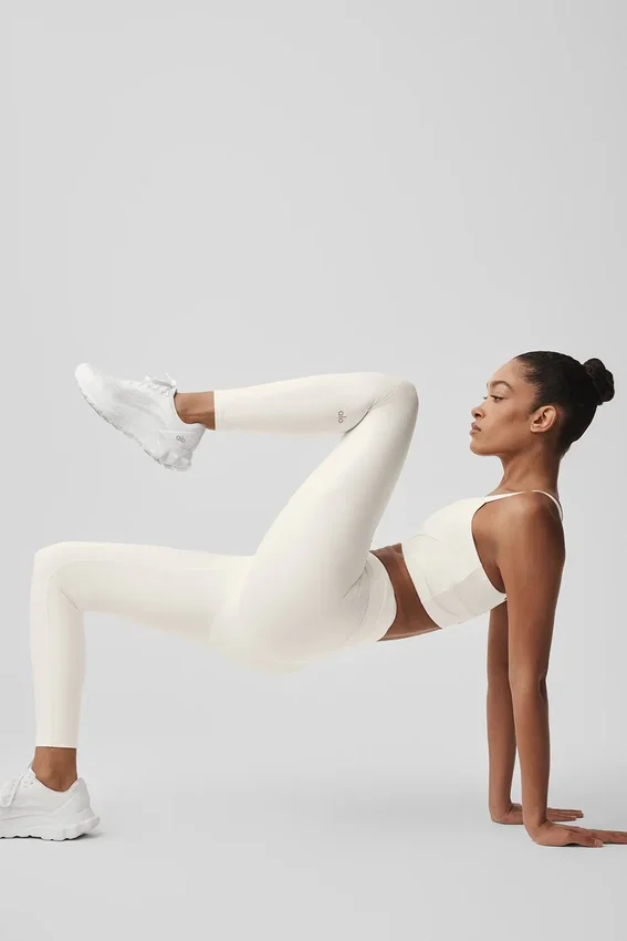 High-Waist Airlift 7/8 Horizon Legging - Ivoire