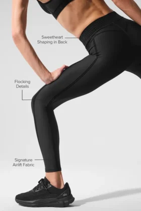 High-Waist Airlift 7/8 Legging – Noir