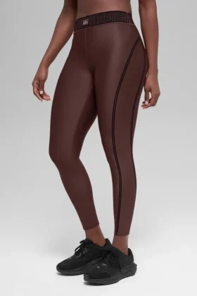 High-Waist Airlift 7/8 Line Up Legging – Brownstone