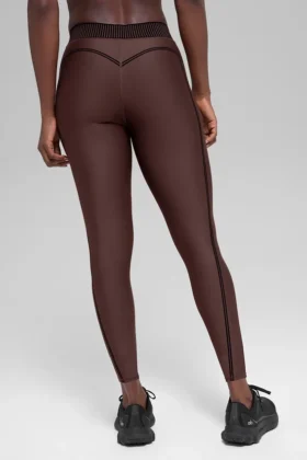 High-Waist Airlift 7/8 Line Up Legging – Brownstone