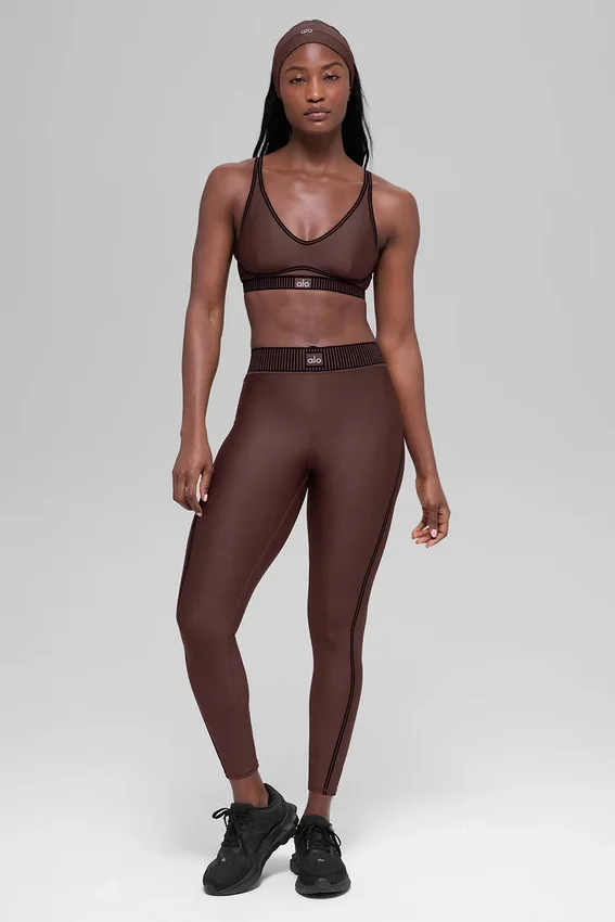 High-Waist Airlift 7/8 Line Up Legging – Brownstone