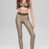 High-Waist Airlift 7/8 Line Up Legging - Gravel