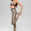 High-Waist Airlift 7/8 Line Up Legging - Gravel