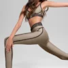 High-Waist Airlift 7/8 Line Up Legging - Gravel