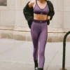 High-Waist Airlift 7/8 Line up Legging - Plum Kiss