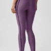 High-Waist Airlift 7/8 Line up Legging - Plum Kiss