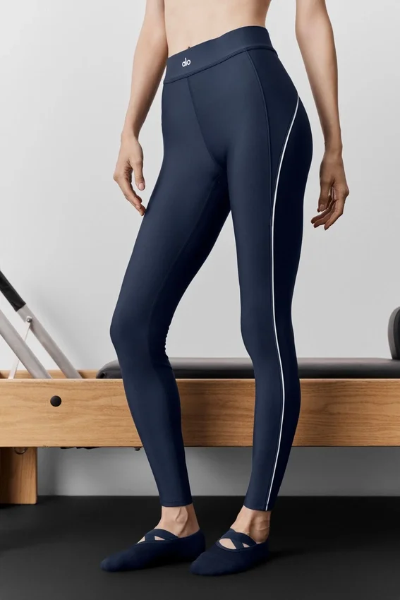 High-Waist Airlift 7/8 Speedwork Legging - Bleu marine