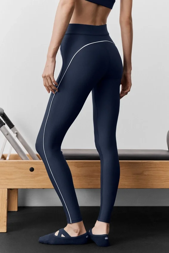 High-Waist Airlift 7/8 Speedwork Legging - Bleu marine