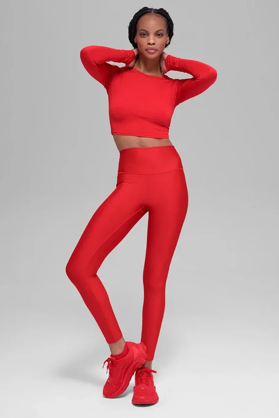 High-Waist Airlift Airlift Legging 7/8 - Rouge vif