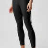 High-Waist Airlift Charger Legging 7/8 - Noir/Blanc