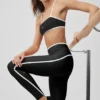 High-Waist Airlift Charger Legging 7/8 - Noir/Blanc
