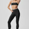 High-Waist Airlift Charger Legging 7/8 - Noir/Blanc