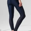 High-Waist Airlift Darling Stirrup Legging – Bleu marine