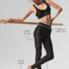 High-Waist Airlift Darling Stirrup Legging – Noir