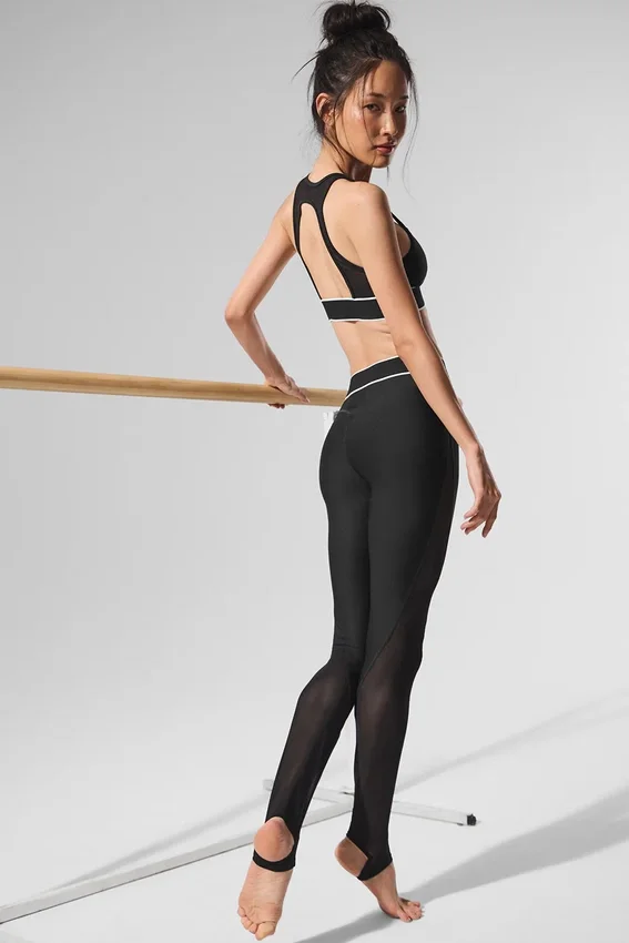 High-Waist Airlift Darling Stirrup Legging – Noir