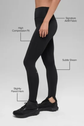 High-Waist Airlift Elongated Legging – Noir