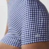 High-Waist Airlift Gingham Short, 3", imprimé vichy bleu marine
