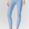 High-Waist Airlift Legging 7/8 - Bleu coquillage